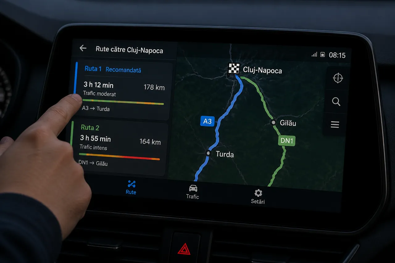 comparație timp A1 A3 București Cluj