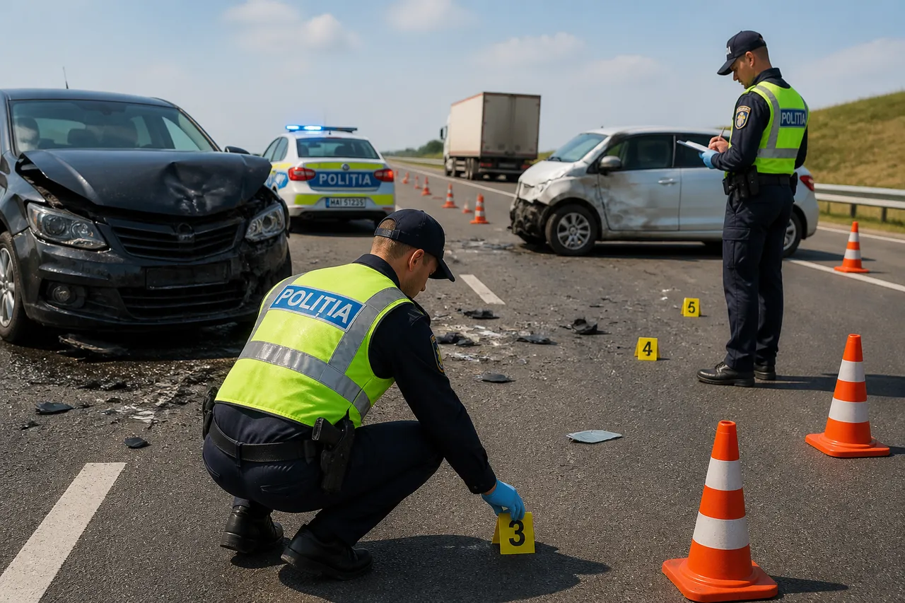 poliție accident autostradă pagube și victime