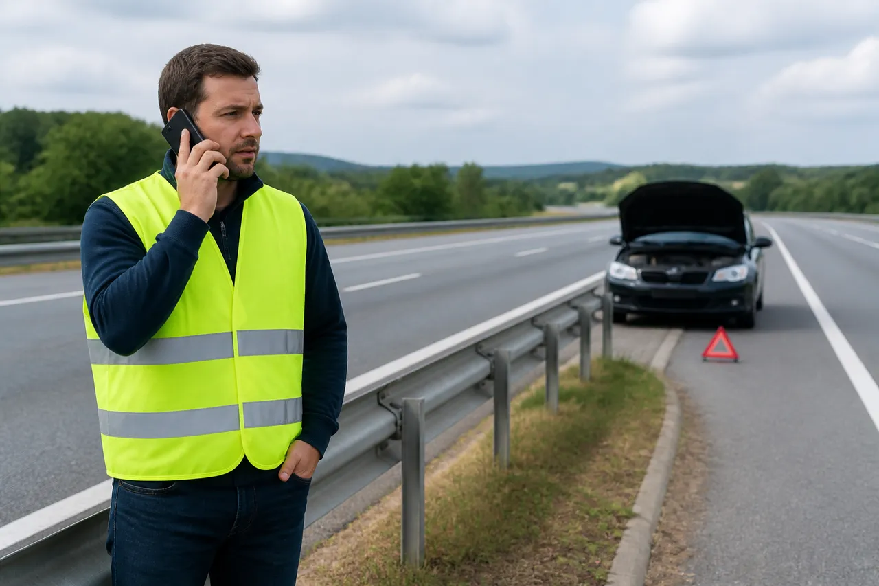 apel pentru tractare și asistență rutieră pe autostradă
