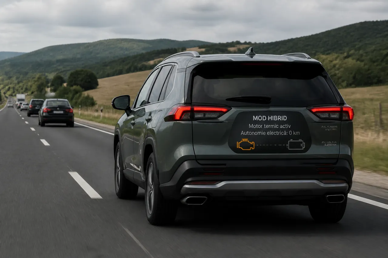 consum real PHEV cu bateria descărcată