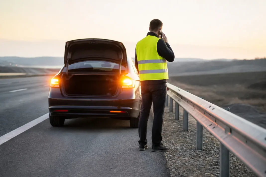Pană pe autostradă și ordinea corectă a pașilor pentru siguranță