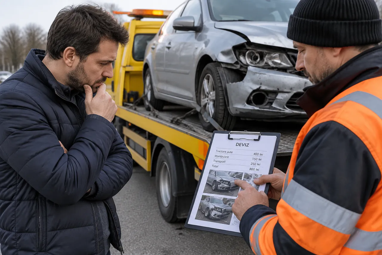 costuri tractare mașină accident